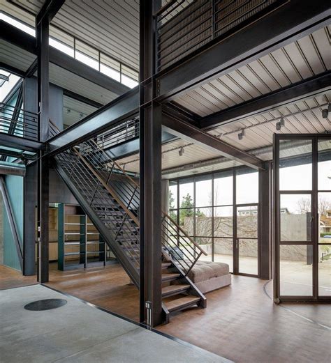 metal frame house stained concrete|Metal Building Interiors & Finishing Options.